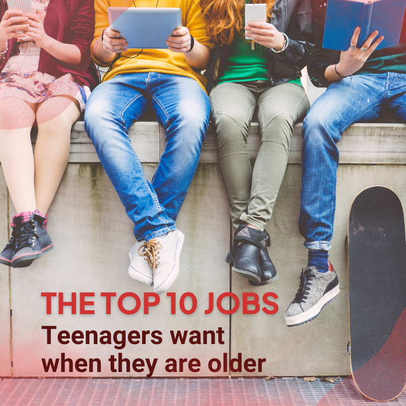 The Top 10 Jobs Teenagers Want